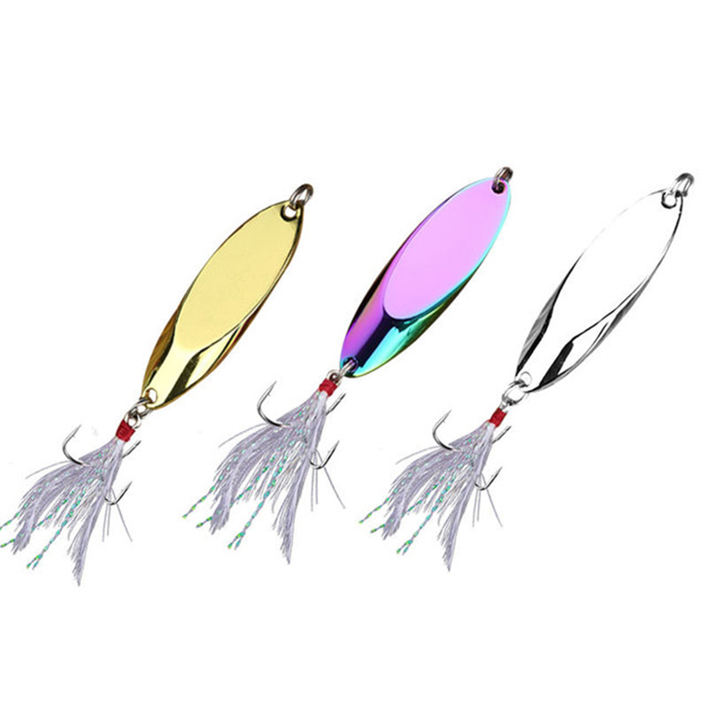 Fishing Lure Spoon - 1pc 2.5g-35g cuillère en métal leurre