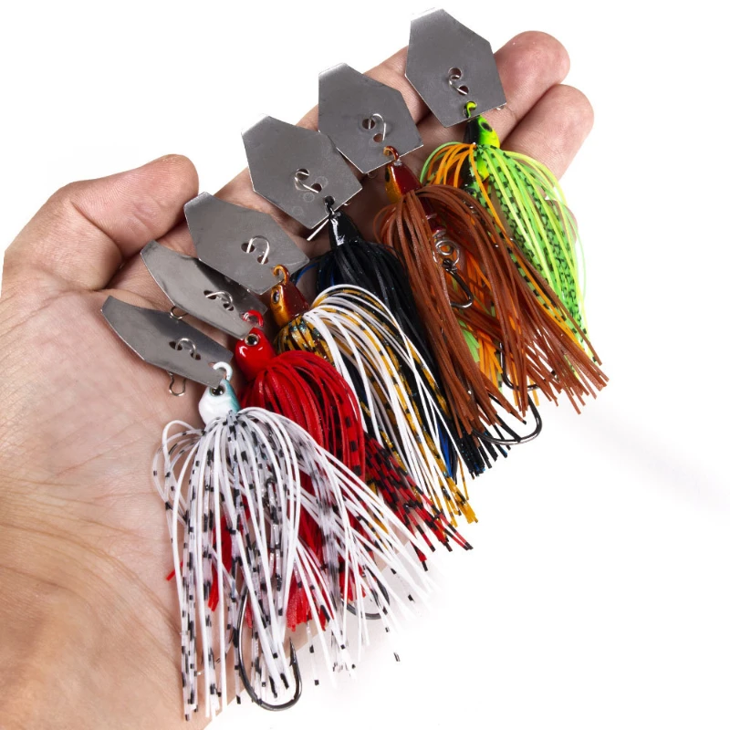 Fishing Lure Spinnerbait - 6 pièces/ensemble Chatterbait Kit de leurres
