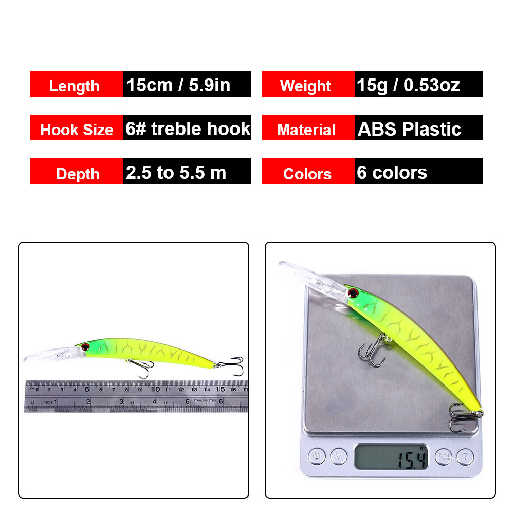 1 pièces 15 cm 15g plongée pro - Fishing Lure Spoon avis et prix
