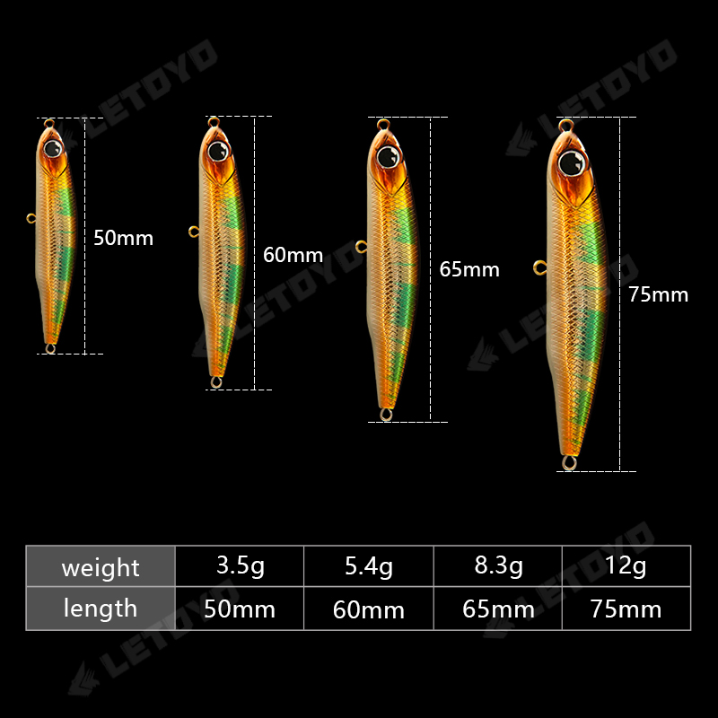 LETOYO crayon coulant 17g 12g- - Fishing Lure Spoon avis et prix